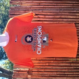 Houston Astros 2017 World Series T-Shirt Majestic Orange Men's Small